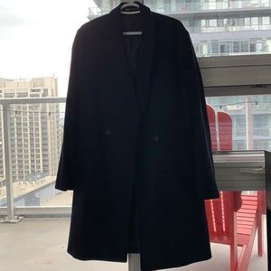Zara Men’s Overcoat - Medium - Navy